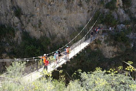 ruta puentes colgantes chulilla tiempo|Ruta de los Calderones